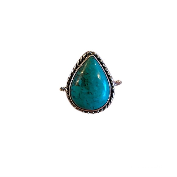 Vintage Sterling Silver Turquoise Ring